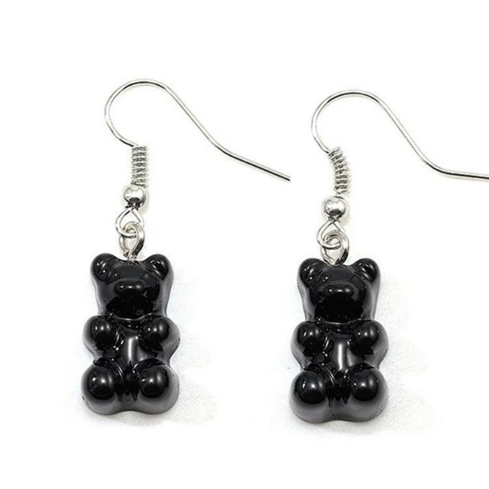 Black Gummy Bear Earrings